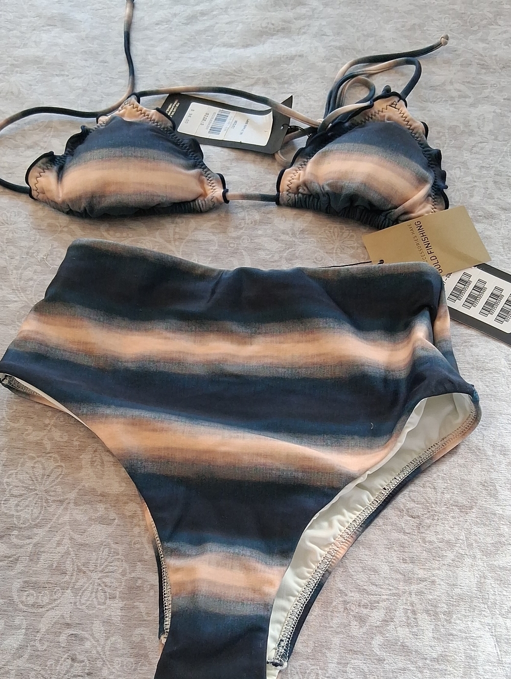 Vix Paula Hermanny bikini Lake Ripple Top S Bottom Size 8